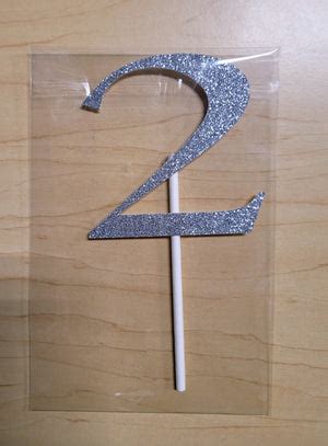 Number 2 Cake Topper- Silver – Morganrells Cake and Baking Supplies LLC