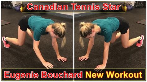 Canadian Tennis Star Genie Bouchard New Workout Video in GYM || Eugenie Bouchard - YouTube