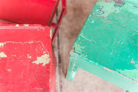 Painted School Desk Chair Set – Golden Oldies Antiques