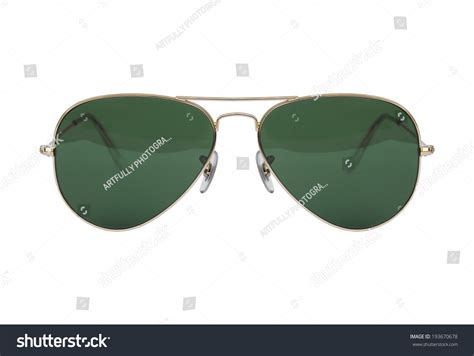 Aviator Sunglasses Gold Frame Isolated On Stock Photo 193670678 ...