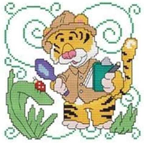 Safari Tiger Cross Stitch Pattern Embroidery Patterns by Cross Stitch Wonders
