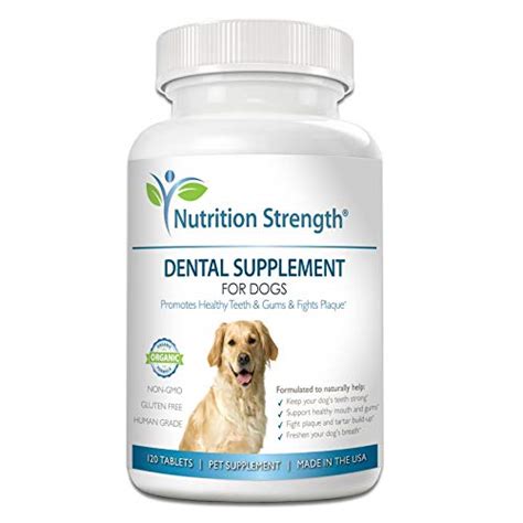 Nutrition Strength Dental Care for Dogs, Daily Supplement for Healthy Dog Gums and Teeth with ...