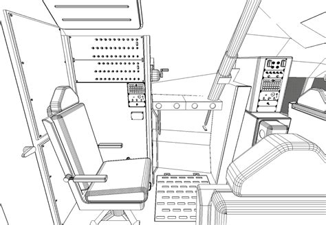 kc-135 cockpit 3d 3ds