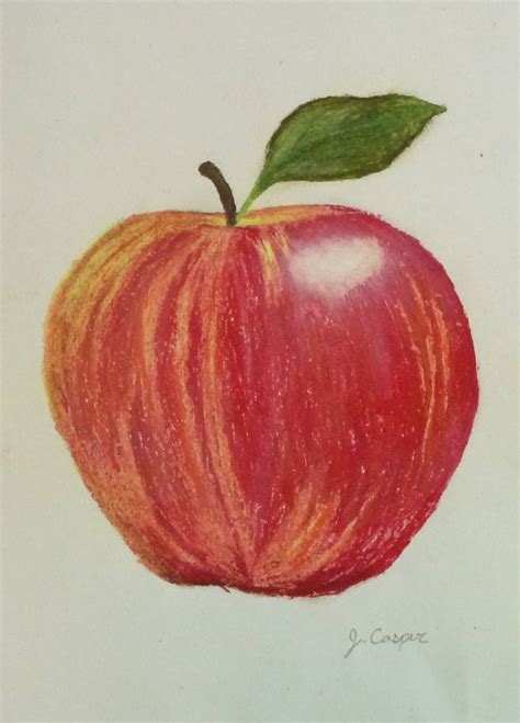 A is for Apple Drawing by Jessica Casper | Saatchi Art