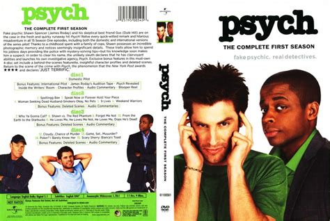 Psych - Season 1 - TV DVD Scanned Covers - Psych Season 1 - English f ...