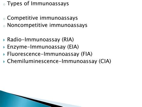 PPT - IMMUNOASSAYS PowerPoint Presentation - ID:7122629