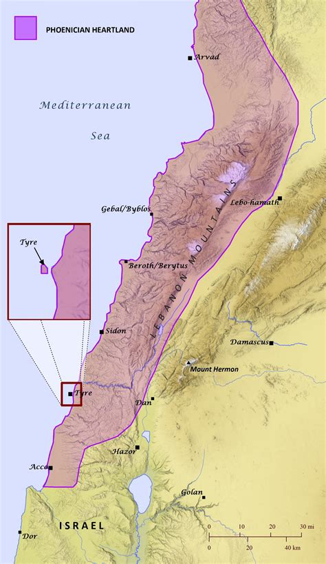 Phoenicia and Tyre – Bible Mapper Atlas