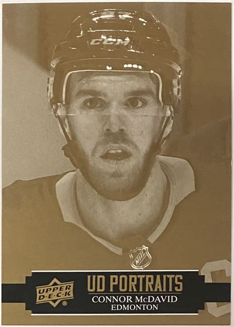 Connor McDavid 2021-22 Upper Deck Series 1 Hockey Edmonton Oilers UD Portraits Card – KBK Sports