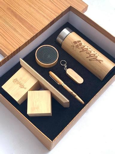 3Pcs Wooden Corporate Gift Set - Abebisouvenir