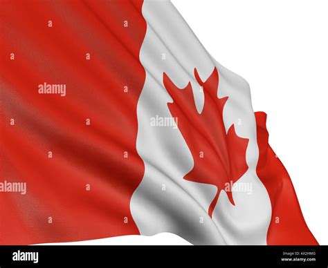 3D Canada Flag Stock Photo - Alamy