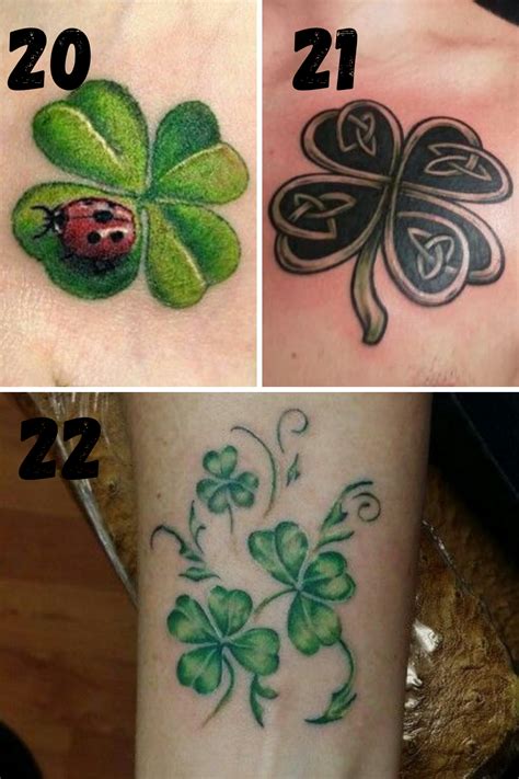 Celtic Four Leaf Clover Tattoo