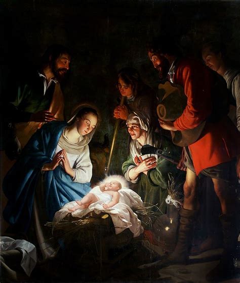 Adoration of the Shepherds by Jacob van Oost | Pintura de natal, Nascimento de cristo ...