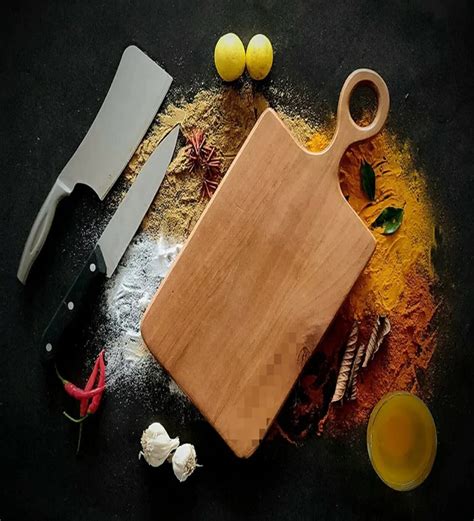 Buy Natural Brown Wood Chopping board at 62% OFF by Jiscovery | Pepperfry