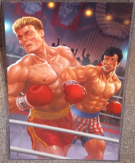 Rocky Balboa Vs Ivan Drago Boxing Glossy Art Print 11 X 17 in - Etsy