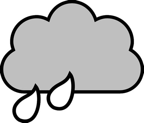 Free vector graphic: Cloud, Rain, Drops, Drawing, Sky - Free Image on ...