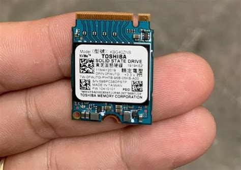 SSD Toshiba BG4 512GB M2 2230 PCIe NVMe Gen 3×4 KBG40ZNS512G