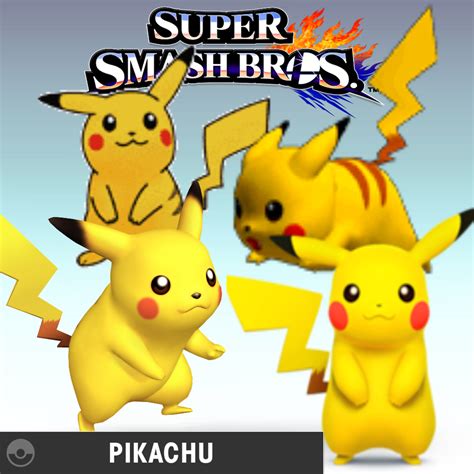 Super Smash Bros: Pikachu by BatNight768 on DeviantArt