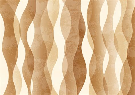 Cafe Brown Wave Pattern Stock Illustration - Download Image Now ...