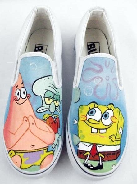 spongebob vans shoes spongebob vans anime hand painted shoes