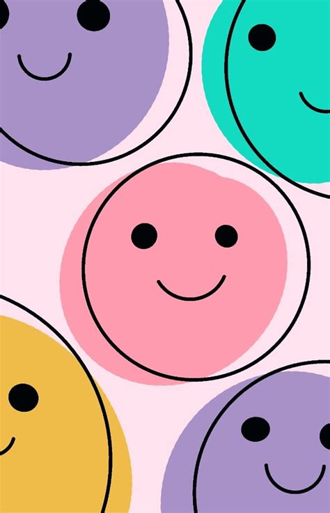 Fun Aesthetic Smiles, LightPink, pink, Purple, Heads, yellow, Teal, HD phone wallpaper | Peakpx