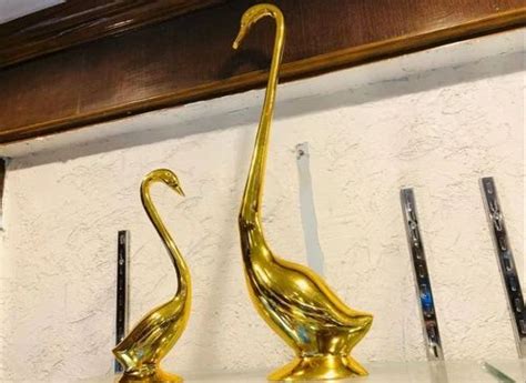 Gold Plated Brass Duck Statue Set at Rs 3800/set in Dehradun | ID: 2850568035262