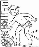 sprinkler Fun  Summer coloring pages Cool sketch template