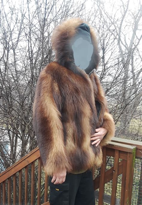 Wolverine Natural Fur Jacket With Hood Arctic Fur Full PELTS - Etsy