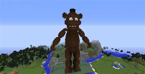 Freddy Fazbear statue Minecraft Map