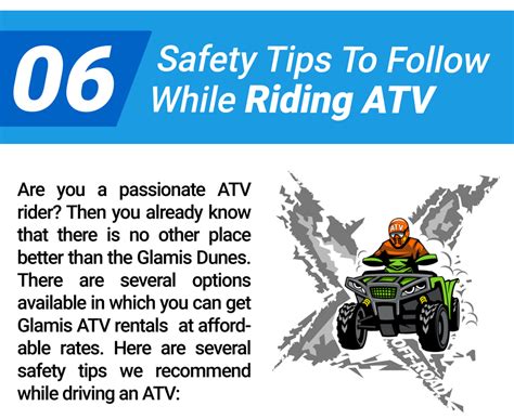 6 Safety Tips To Follow While Riding ATV - Glamis Dunes Rentals