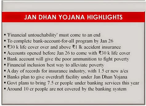 Sree for you: Highlights of Pradhan Mantri Jan Dhan Yojana - PMJDY