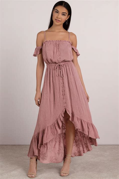 Pink Dresses for Women | Tobi | Pink boho dress, Dusty rose dress, Maxi ...