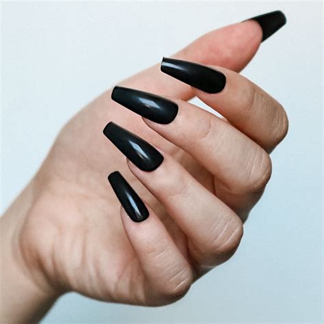 Extra Long tapered acrylic coffin press on nails - glwec.in