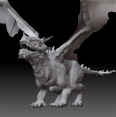 ZBrush Dragon Model by Caine-Design on DeviantArt