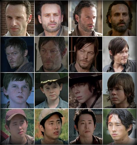 The Walking Dead - Progression of Characters : r/thewalkingdead