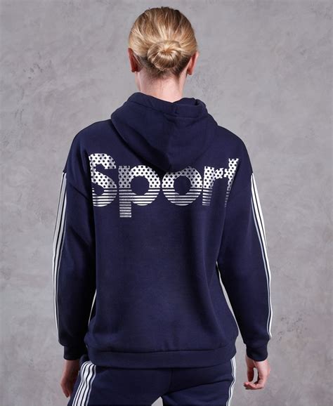 Womens - Classics Hoodie in Navy | Superdry