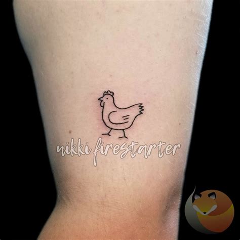 Lil Chicken | Tattoo Portfolio in 2023 | Chicken tattoo, Leg tattoos ...