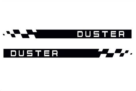 DUSTER Renault & Dacia 2x side stripes body decal vinyl graphics sticker logo | Automotive logo ...