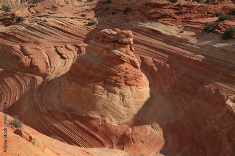 Rock formations in the North Coyote Buttes, part of the Vermilion ...