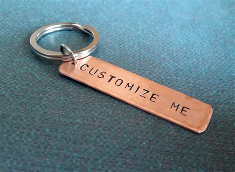 Personalized Keychain for Him Customized Keychain for Dad Name - Etsy