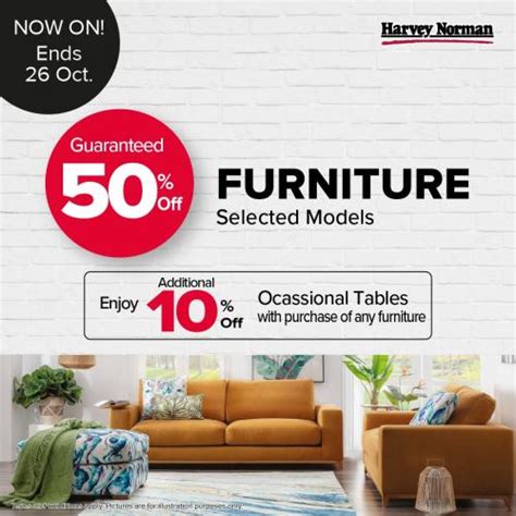 Harvey Norman Furniture Sale 50% OFF (1 January 0001 - 26 October 2020)