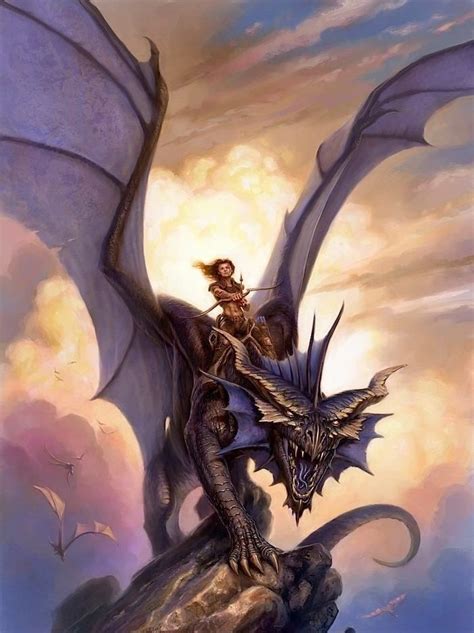 Dragonrider by Todd Lockwood | Dragon rider, Dragon pictures, Dragon ...