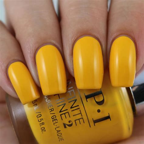 OPI Sun, Sea And Sand In My Pants swatched by Olivia Jade Nails | Yellow nail polish, Shiny ...