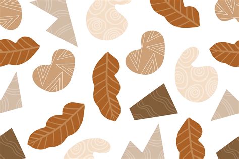 Brown Abstract Shape Seamless Pattern Graphic by setyawati_elis ...