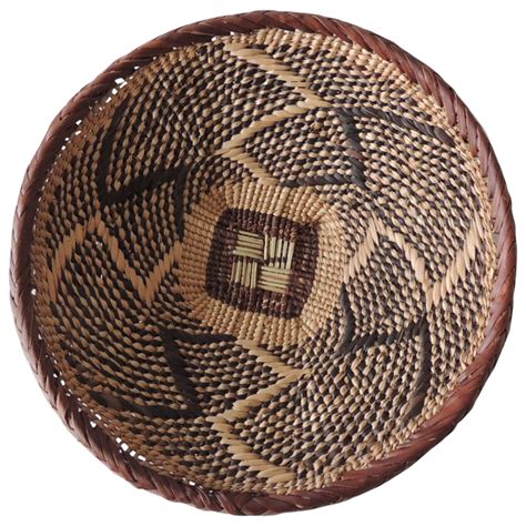 Vintage Colorful African Round Basket with Lid For Sale at 1stDibs