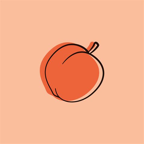 Illustration vector graphic of a peach 5269530 Vector Art at Vecteezy