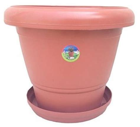10 Inch Round Pot Pack Of 6 with Tray Brown at best price in Bengaluru