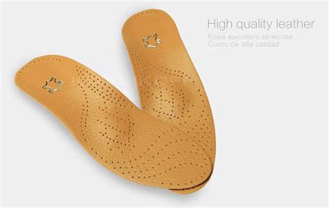 Best Custom Leather Orthotics Insole For Men And Women (Flat Foot Arch ...