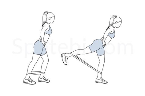 Band Kickback | Illustrated Exercise Guide