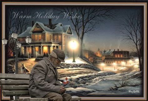 Card 46 | Terry redlin, Christmas scenery, Christmas landscape