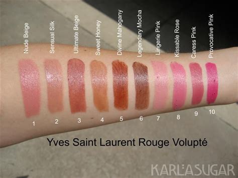 Lipstick swatches, Makeup and beauty blog, Ysl lipstick